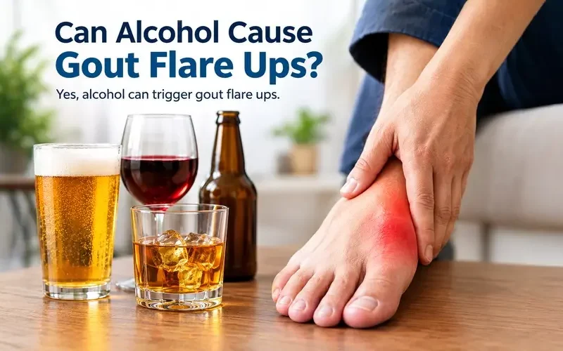 Can Alchohol cause gout flare ups