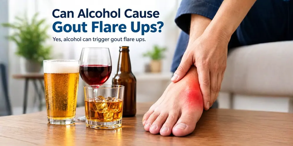 Can Alchohol cause gout flare ups